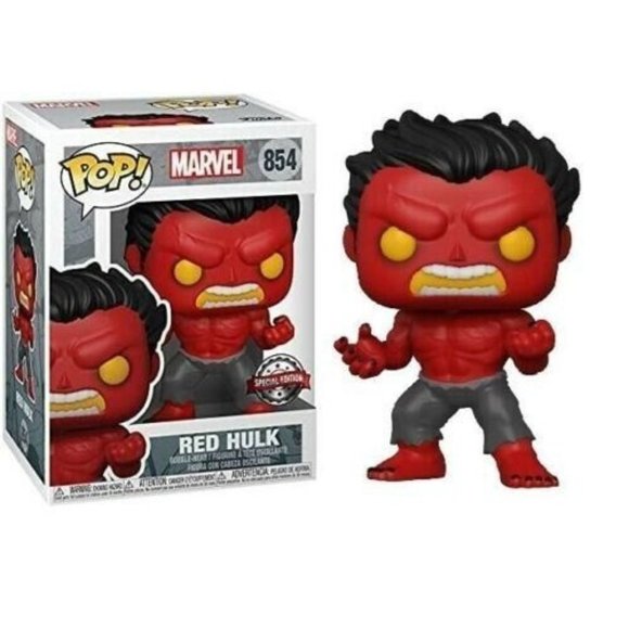 Funko Pop! Marvel Red Hulk #854 Special Edition Exclusive - Picture 1 of 3